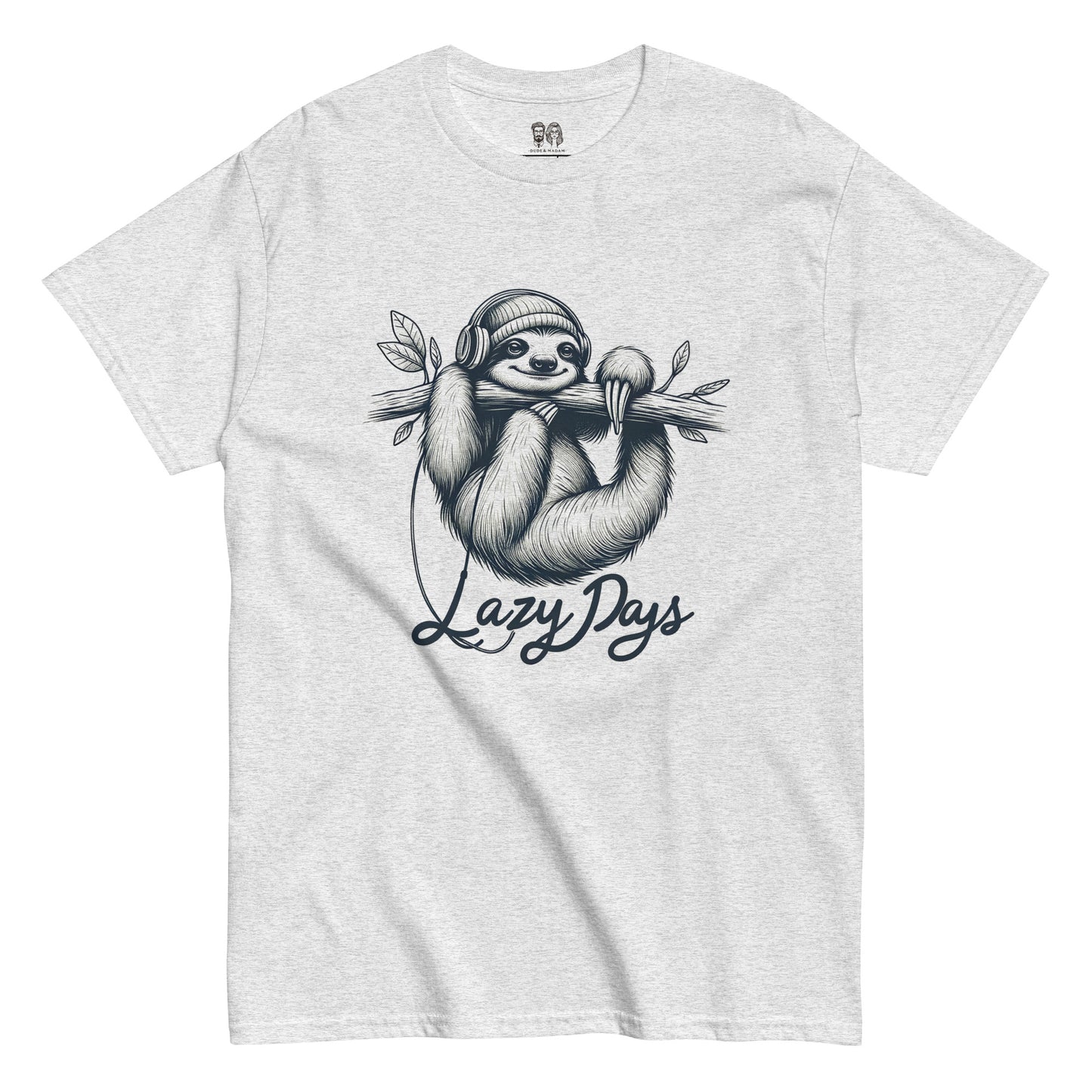 lazy days t shirt gray