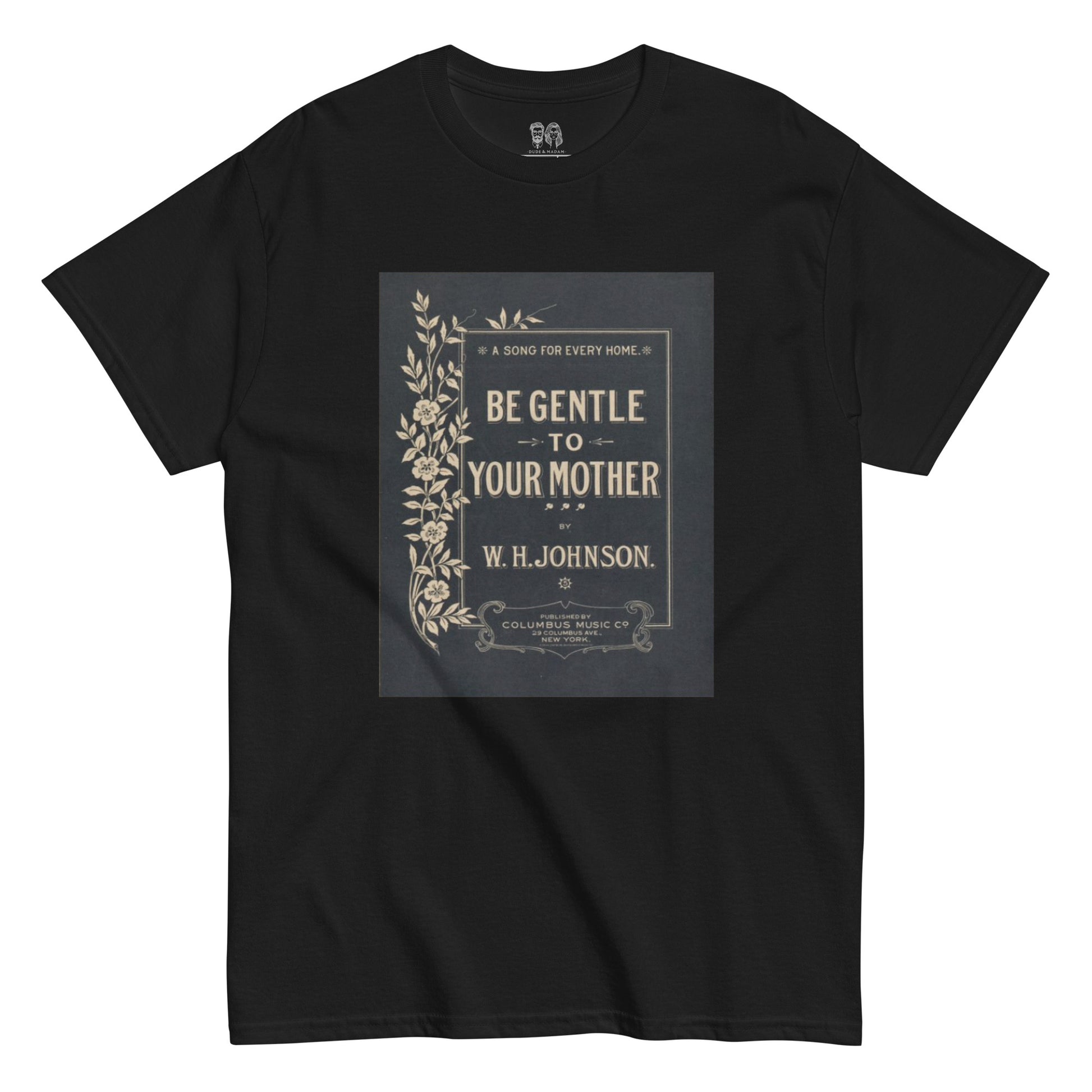 perfect mother day gift black tshirt with vintage song cover