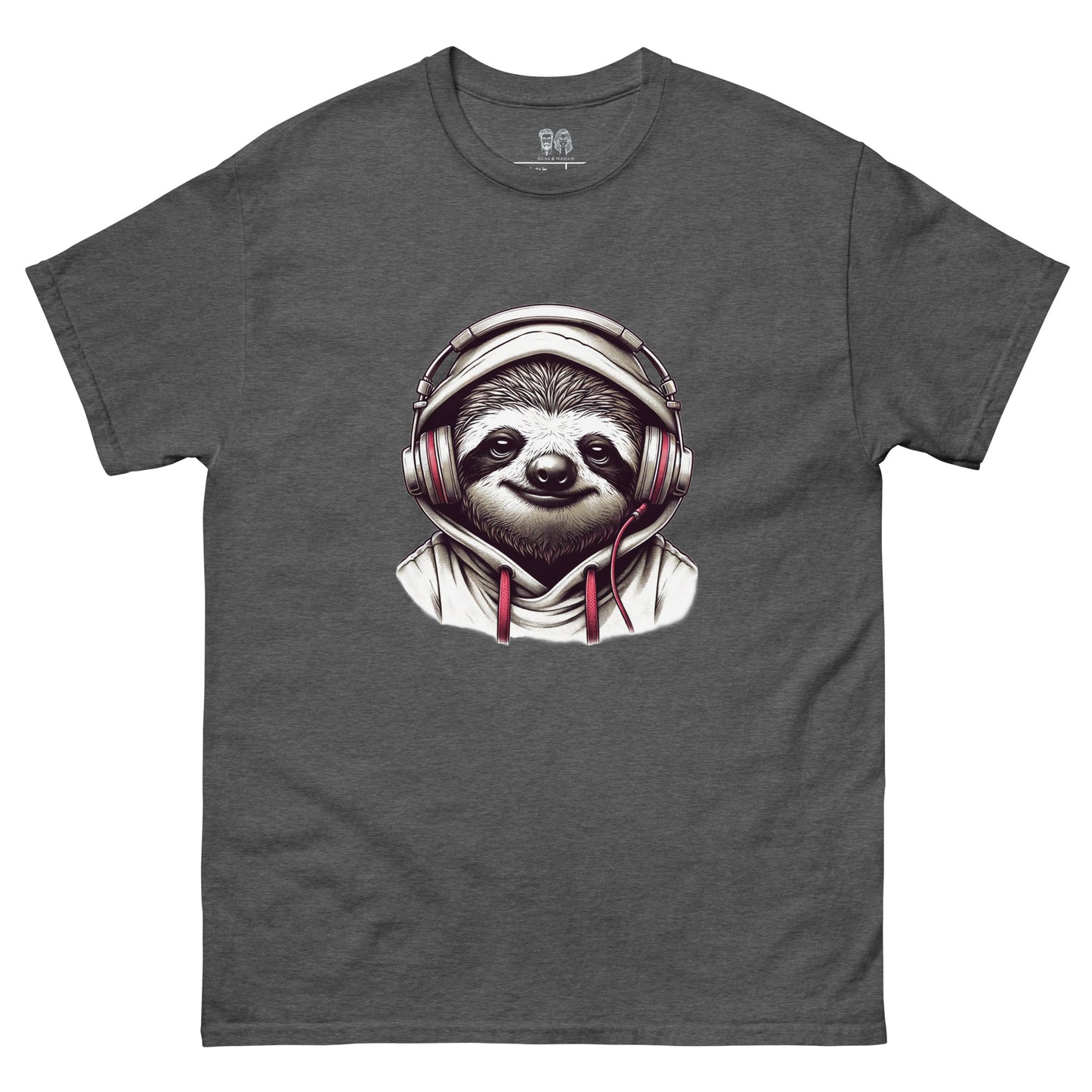 Cool Sloth Headphones T-Shirt