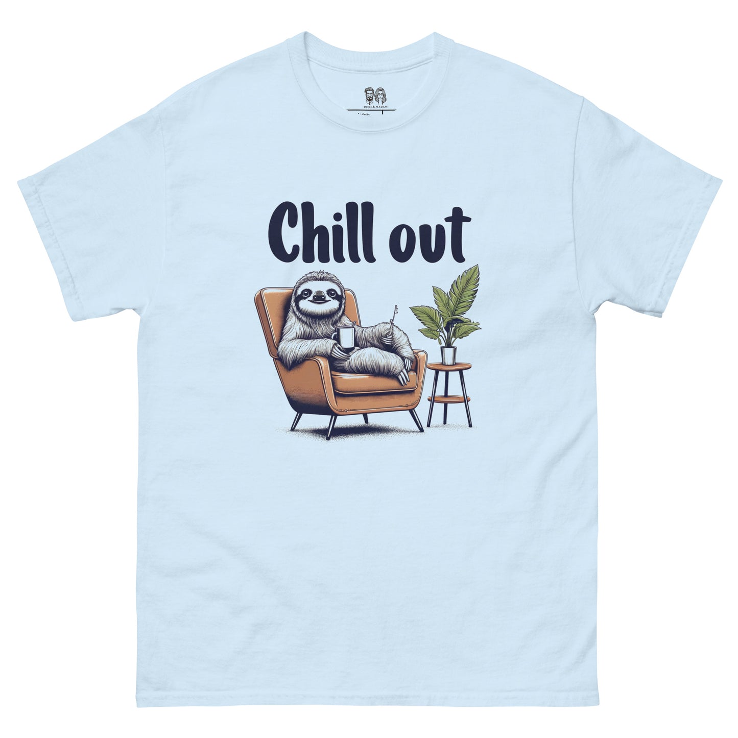 light blue chill out tshirt